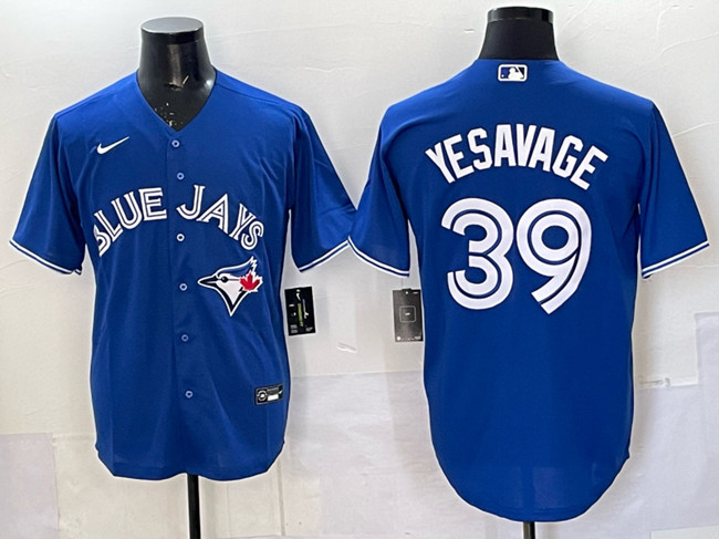 Men's Royal Toronto Blue Jays #39 Trey Yesavage Cool Base Stitched Baseball Jersey